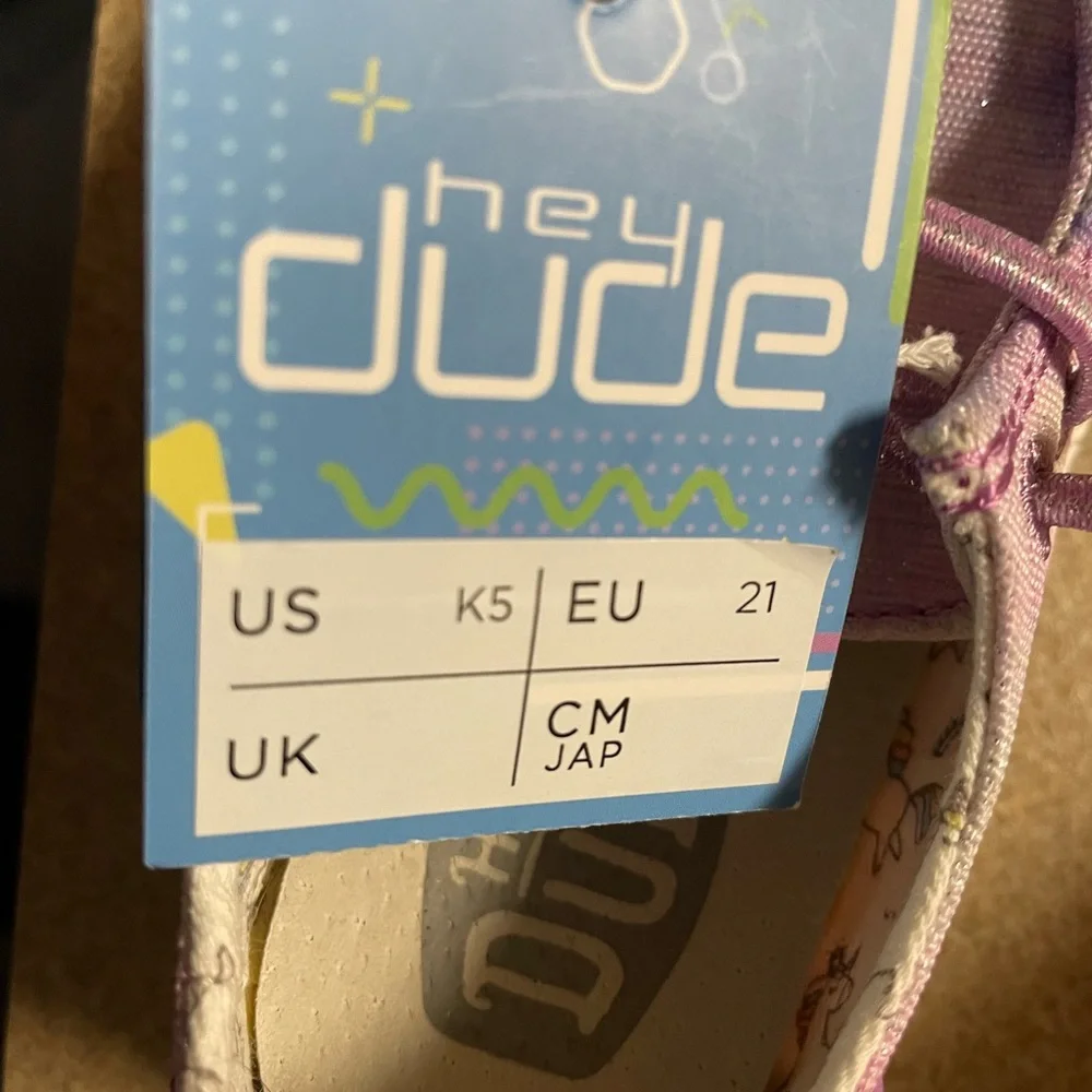 Hey Dude Kids' Pink and Purple Moccasins
